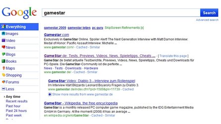 Google-Websuche - Geheimes Design gefunden