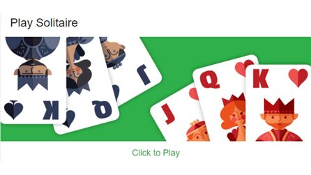 Google-Websuche - Solitaire, Tic-Tac-Toe und Tierlaute in der Suchmaschine