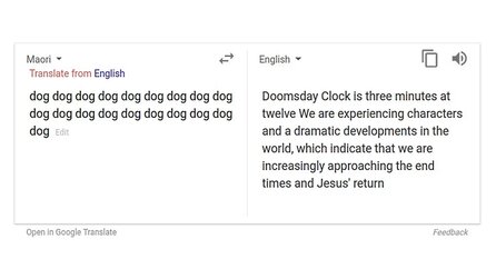 Google Translate - Verwirrte KI kündigte das Ende der Welt an