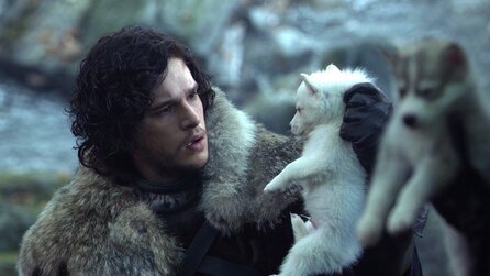 Der vor 10.000 Jahren ausgestorbene Schattenwolf aus Game of Thrones lebt wieder und George R.R. Martin darf ihn im Arm halten