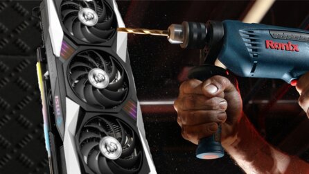 Deutscher Hardware-Experte repariert Grafikkarte - indem er zwei Löcher in die Karte bohrt