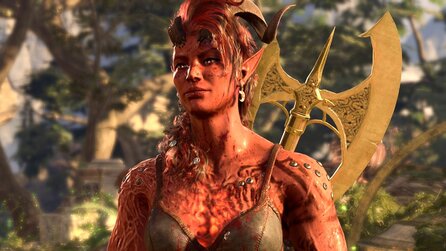 Baldurs Gate 3: Karlach gilt als lieb und nett, doch hinter der fröhlichen Fassade versteckt sie eine mächtig dunkle Seite