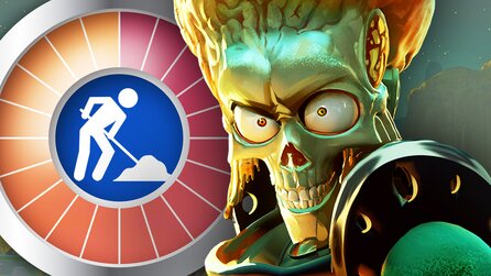 Test: In einem der ungewöhnlichsten Aufbau-Strategiespiele entführt ihr Menschen für euren Alien-Freizeitpark. Aber Mars Attracts muss im Early Access noch reifen.