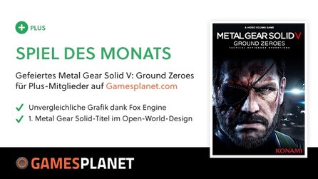 Für alle Hardcoregamer - Das gefeierte Metal Gear Solid V Ground Zeros für Plus-User
