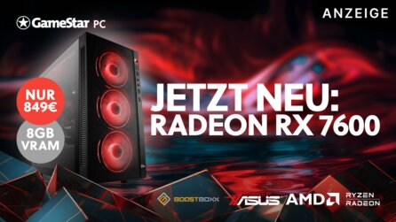 Günstige Full-HD Power: Unser GameStar PC mit Radeon RX 7600 macht euch nicht nur mit seinem günstigen Preis glücklich