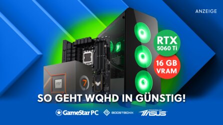 So günstig geht WQHD-Gaming mit RTX 5060 Ti 16 GB und blitzschnellem Ryzen 7-Achtkernprozessor