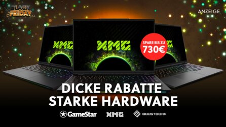 Nur noch heute: Fette GeForce RTX Gaming-Laptops mit bis zu 730€ Rabatt am Black Friday