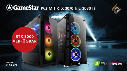 Teaserbild für 30703080 Ti verfügbar - sichert euch einen GameStar-PC [Anzeige]