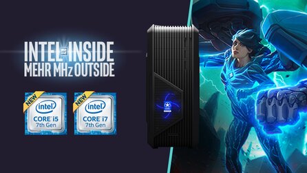 One GameStar-PCs mit neuen Kaby-Lake-CPUs - Intel Core i5-7600K und i7-7700K