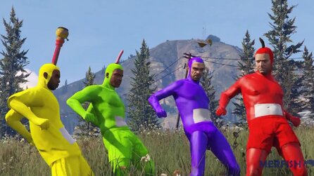 Teletubbies-Intro in GTA 5 - YouTuber bastelt verstörenden Clip