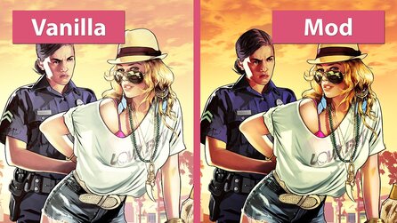 GTA 5 - Grafikvergleich: Mod Community Graphics 2.2.1 gegen Vanilla