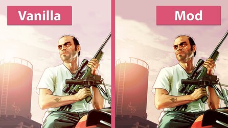 GTA 5 - Dezente Grafikmod K-putte Config im Vergleich mit dem Original