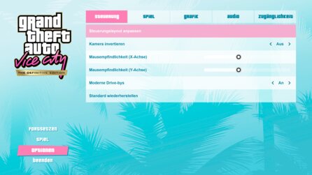 GTA Vice City Remaster - Optionen