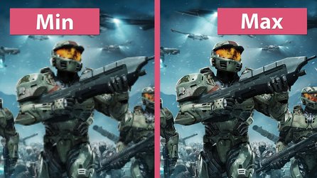 Halo Wars Definitive Edition - Minimale und maximale Details im Grafik-Vergleich