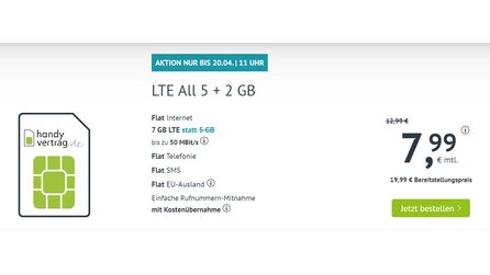 7 GB für 7,99 Euro: Viel Datenvolumen zum kleinen Preis im Angebot [Anzeige]