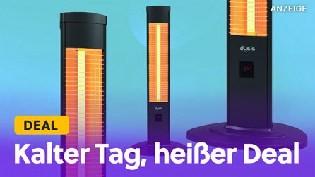 Heizstrahler fast zum halben Preis: Sichert euch wohlige Wärme für drinnen + draußen, bevor sie teurer wird