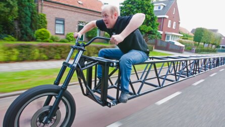 Mega-Weltrekord auf Rädern: XXL-Fahrrad ist das längste der Welt