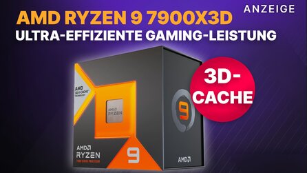 Ryzen 7900X3D CPU mit 3D V-Cache endlich verfügbar: Der vielleicht effizienteste Gaming Prozessor ist ein großer Wurf!