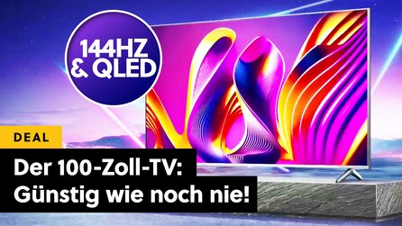 Teaserbild für Sowas gab es noch nie: 100 Zoll 4K QLED TV zum absoluten Rausschmisspreis - Sorry, Kino, aber das ist der Wahnsinn!