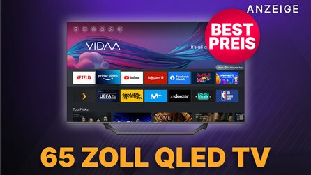 65 Zoll 4K QLED TV von Hisense nur heute zum Bestpreis bei Saturn