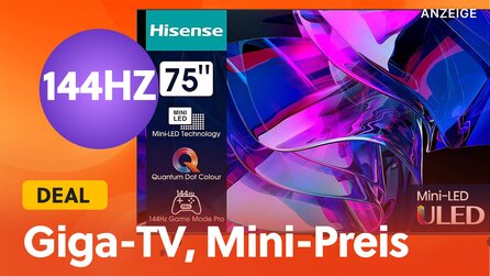 Das beste TV-Angebot seit langem: 75 Zoll Quantum LED 4K Smart TV mit 144Hz Gaming Mode hammermäßig günstig!