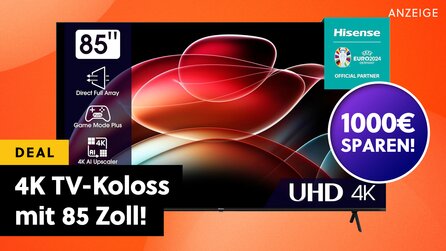 85 Zoll 4K Smart-TV über 1000€ günstiger bei Amazon: Dieses Dolby Vision-Heimkino gibts jetzt für weniger als die Hälfte!