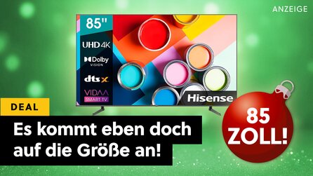 Gigantischer 85 Zoll 4K-Smart TV unter 1000€: Heimkino von Hisense bei Amazon so günstig wie nie