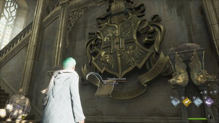 Hogwarts Legacy Revelio-Handbuchseiten Große Halle