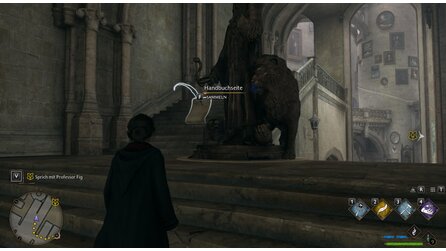 Hogwarts Legacy Revelio-Handbuchseiten Große Halle