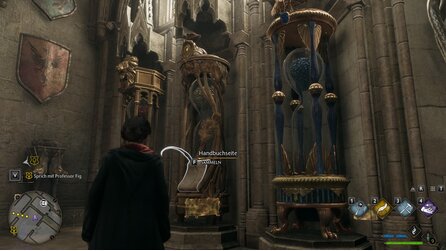 Hogwarts Legacy Revelio-Handbuchseiten Große Halle