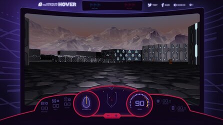 Windows 95-Spiel »Hover« - Als Browser-Version mit Facebook- + Twitter-Easteregg