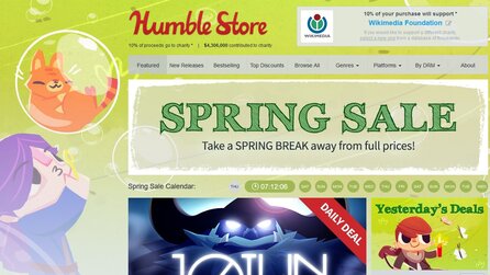Humble Store - Spring Sale mit Rabatten auf Hitman, Dark Souls und mehr