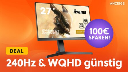 240Hz + WQHD und trotzdem günstig: 27 Zoll Gaming-Monitor mit IPS-Display und HDR jetzt 100€ günstiger abstauben