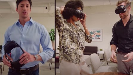 In Lenovos Vision des Büros der Zukunft haben alle Menschen VR-Headsets auf