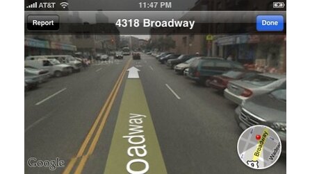 Apple - iPhone Firmware 2.2 mit Google Street View