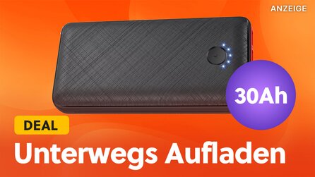 Unterwegs das Handy leer? Mit dieser riesigen Powerbank könnt ihr euer Handy bis zu sechsmal aufladen