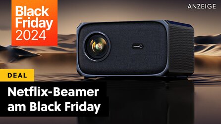 Beamer für Netflix im Black-Friday-Angebot: Heimkino-Projektor mit Autofokus, Trapezkorrektur + Wi-Fi 6 auf Amazon