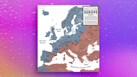 Teaserbild für Die große Teilung Europas: Eine faszinierende Karte zeigt die Spaltung unseres Kontinents bei der Antwort auf die Frage, wohin Regentropfen fließen