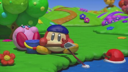 Kirby und der Regenbogen-Pinsel - Screenshots vom Wii-U Geschicklichkeits-Spiel
