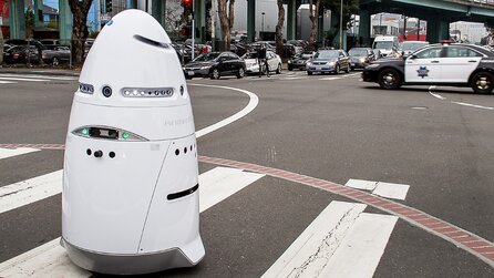 Knightscope K5 - Selbständige Roboter-Wächter für Microsoft im Silicon Valley