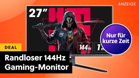 Randloser Gaming-Monitor mit scharfer WQHD-Auflösung + hoher Bildwiederholrate für kurze Zeit im Amazon-Angebot