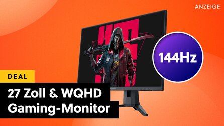 144Hz Gaming-Monitor mit WQHD-Auflösung im Angebot auf Amazon: Viel Monitor für wenig Geld