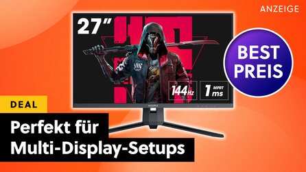 Der perfekte Monitor für ein preiswertes Multi-Display-Gaming-Setup: 27 Zoll, WQHD, 144Hz + VESA-Support