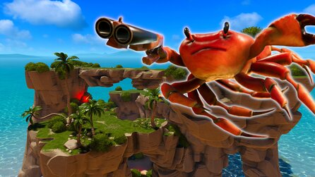 Ein neuer Shooter begeistert die Leute mit einer Krabbe und einer Waffe