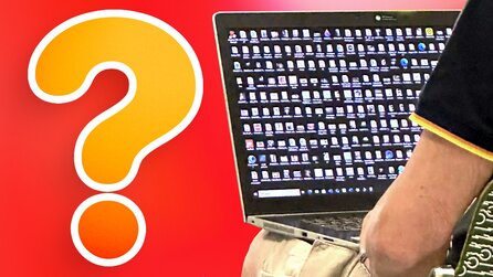 »Um Himmels willen!« – Einen Laptop-Desktop wie diesen habt ihr hoffentlich noch nie gesehen, aber wie macht ihr das mit den Icons?