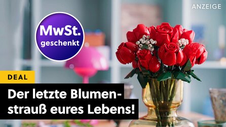 In einer Woche ist Valentinstag! Bei MediaMarkt gibts diese wunderschönen Rosen aus LEGO jetzt zum Spottpreis