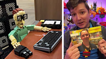 Als sein Kollege in Urlaub geht, beginnt dieser Lego-Mitarbeiter einen genialen Streich zu bauen und die Reaktion ist unbezahlbar