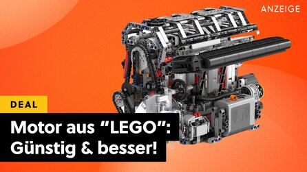 Besser als LEGO Technic: Grandioser Motor aus fast 2.000 Klemmbausteinen - voll funktionsfähig und supergünstig!
