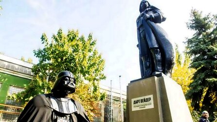 Darth Vader als WLAN-Hotspot - Ukrainische Lenin-Statue umfunktioniert