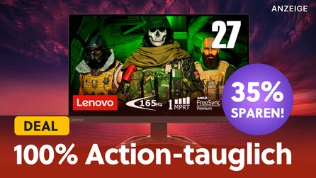 27 Zoll, 165Hz + 1 ms Reaktionszeit: WQHD Gaming Monitor von Lenovo mit AMD FreeSync supergünstig bei Amazon